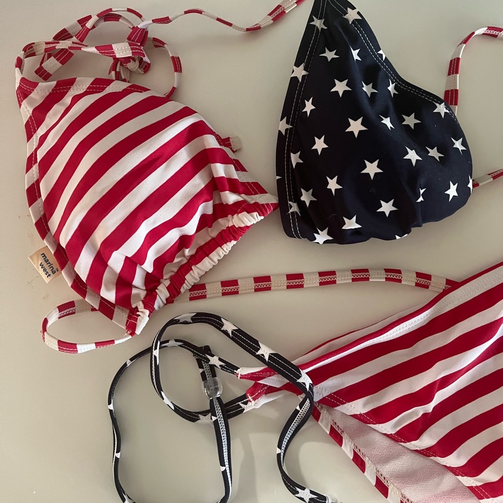 USA string bikini